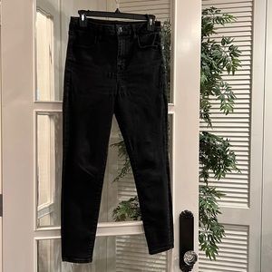 American Eagle Black Skinny High Waist Jeans Jeggings Stretch